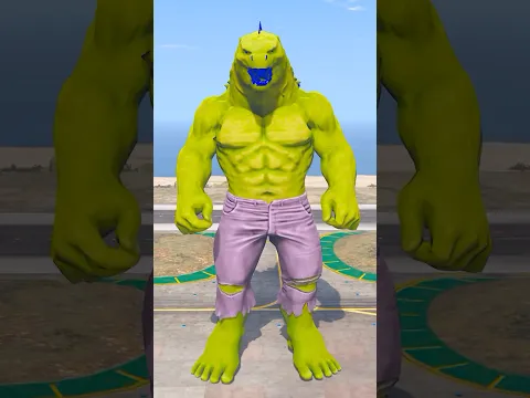 HULK + ABOMINATION = ULTIMATE GIANT HULKZILLA 🔥 #shorts #gta5 #hulk