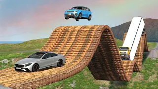 Download Cars vs Rollercoaster Bridge - BeamNG Drive - 🔥 ULTIMATE Edition Compilation MP3