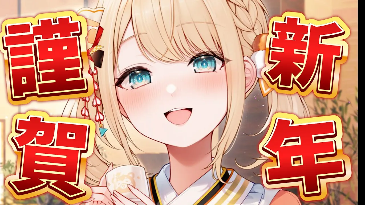 【習字】あけましたおめでたいです2026年🎍【風真いろは/ホロライブ】