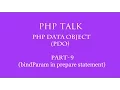 PDO Php Data Object in hindi part - 9 bindParam in prepare statement