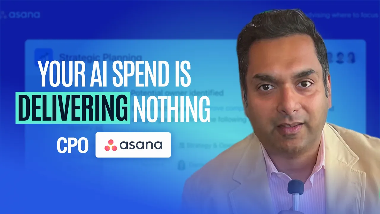 Asana CPO on Why Every Employee Is Now an AI Eval | Arnab Bose | E302 - YouTube thumbnail