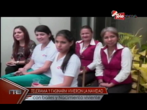 Telerama y Fasinarm vivieron la navidad con bailes y nacimiento viviente