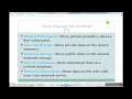 Android basics Data storage in Android