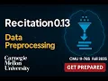 0 13 Data Preprocessing