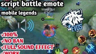 Download TERBARU!!SCRIPT BETTLE EMOTE EVOS +SOUND+EFFECT| MP3