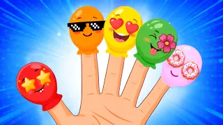 Balloon Finger Family + More Finger Family Songs