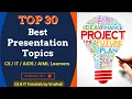 30 Best Presentation Topics for Students Professionals csittutorialsbyvrushali
