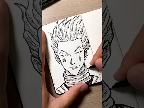 [ASMR] Drawing HISOKA 🃏♥️ - Hunter x Hunter