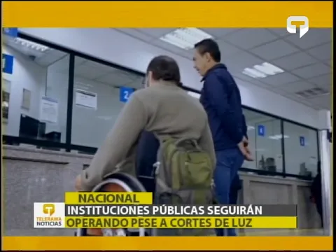 Instituciones públicas seguirán operando pese a cortes de luz