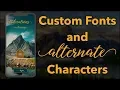 Add Custom Font and Alternate Characters iOS Xcode 10 Swift 4