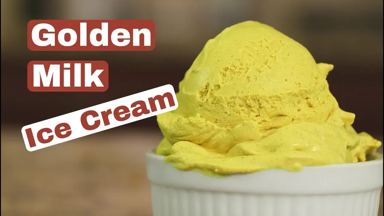 Golden Milk Ice Cream   Creamy & Healthy   Rockin Robin Cooks