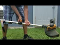 Turning worx trimmer into edger WG163