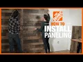 How to Install Paneling Wall Ideas Projects The Home Depot