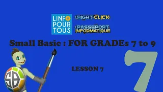 Small Basic Lesson 7 for Grades 7 to 9
