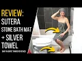 Antimicrobial Sutera Stone Bath Mat Silver Ion Towel Review 2023 Best Bathroom Accessories