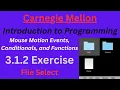 CM Intro to Programming Unit 3 Lesson 1 Exercise File Select