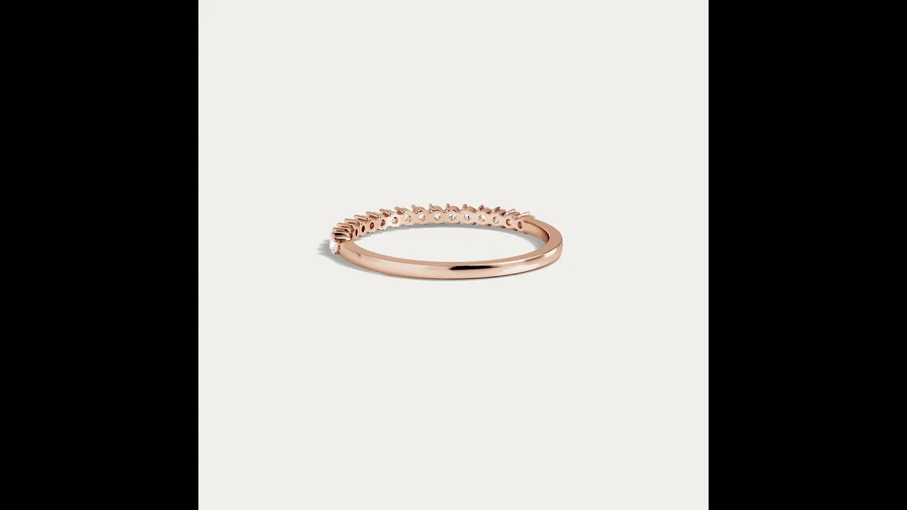 0.26CTW Half Eternity Stackable Ring