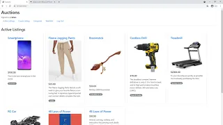 CS50 Web Programming with Python and JavaScript Project 2 Commerce