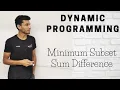 10 Minimum Subset Sum Difference