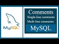 Comments in MySQL