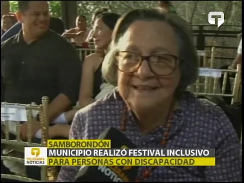 Municipio realizó festival inclusivo para personas con discapacidad