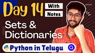 Day 14 Sets Dictionaries Python Course in Telugu Vamsi Bhavani