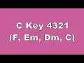 C Key 4321 F, Em, Dm, C