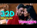 Download Lagu Vaseegara-Minnalae... 32D Effect Audio song (USE IN 🎧HEADPHONE)  like and share