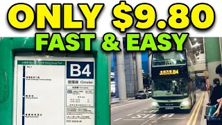 Hong Kong Airport to Hongkong Macau Zhuhai Bridge by BUS B4 timetable Fare 9 80 HKD