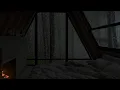 Download Lagu Weekend Rain - Rain Sounds in Cozy Bedroom in Middle of Deserted Forest - Sleep During the Day Off