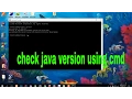 how to check java version in windows 10 using cmd