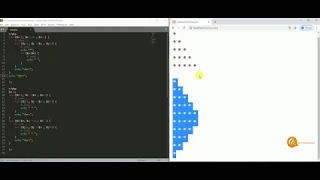 PHP For Beginners Printing a pyramid pattern using nested FOR loops