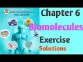 Chapter 6 Biomolecules Class 11 Biology Exercise Solutions Maharashtra Board