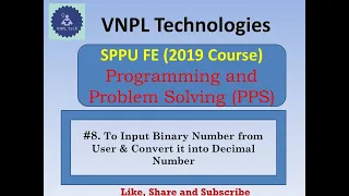 To Input Binary Number from User Convert it into Decimal Number PPS SPPU FE 2019 Python