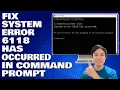 Fix System Error 6118 Has Occurred in Command Prompt in Windows