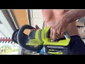How to use the Ryobi 40V Hedge Trimmer