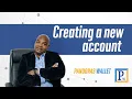 Creating a new account - Pandora s Wallet