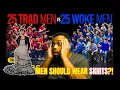 This Debate is WILD Skirts for Men - 25 Trad Men vs 25 Woke Men Jubilee Reaction Middle Ground