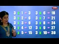 Download Lagu Table of 3 in English | 3 Table | Multiplication Tables in English | Learning Video | Pebbles Rhymes