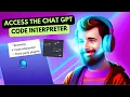 How to get access to the new ChatGPT code interpreter plugin
