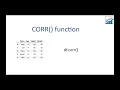 Correlation - CORR function in Python Python for beginners Python Tutorials Analytics Leap
