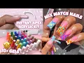 BEETLES TIPEX NAIL KIT UNBOXING ALL IN ONE MANI GEL KIT 35 GEL SWATCHES MIX MATCH NAIL ART
