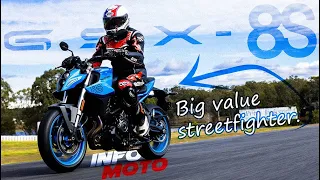Suzuki GSX-8S a bang-for-buck streetfighter Road and track review INFO MOTO