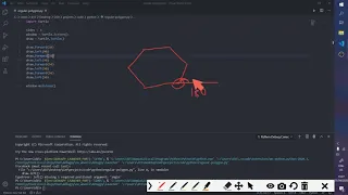 Drawing any regular polygon in Python