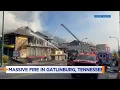 Massive fire in downtown Gatlinburg on Sunday