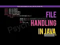 Write a Java Program to Copy a File into another File Java File Handling Java Programming Lab