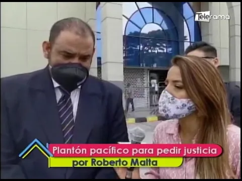 Plantón pacífico para pedir justicia por Roberto Malta