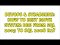 DevOps SysAdmins How to best move system DBs from SQL 2005 to SQL 2008 R2