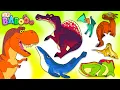Club Baboo LONG 1 HOUR Dinosaur Puzzle fun with Baboo Learn names of all Dinosaurs