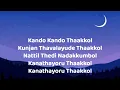 Thaakkol Song Lyrics - Balan: The Boy | Sushin Shyam | Nila Raj | AnvarAli |New Malayalam Song